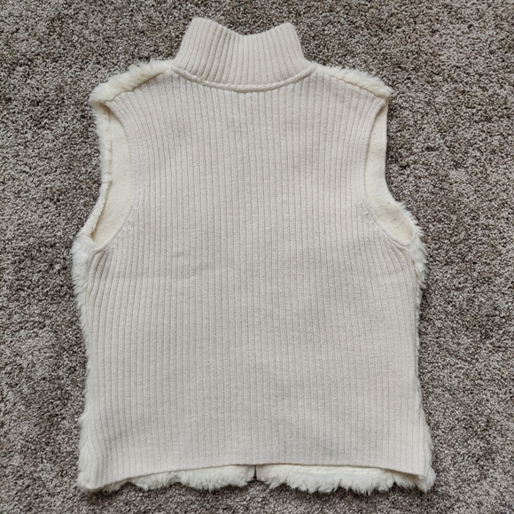 Vintage Roots Winter Edition Faux Fur Knit Vest Large - Picture 9 of 12